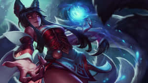 Mystical Fox Girl Sorceress Wallpaper