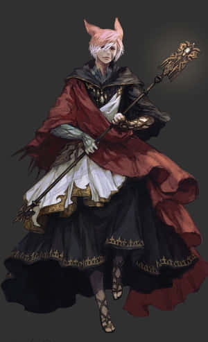 Mystical_ Fox_ Warrior_ Artwork Wallpaper