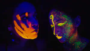 Mystical Glow In The Dark Landscape Wallpaper