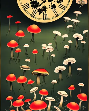 Mystical Goblincore Mushroom Forest Wallpaper