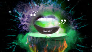 Mystical_ Green_ Witch_ Whispers Wallpaper