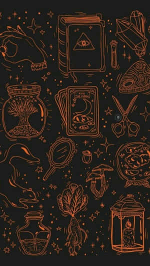 Mystical_ Halloween_ Lockscreen_ Art Wallpaper
