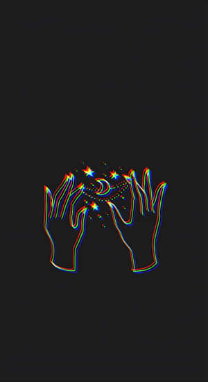 Mystical Hands Grunge Goth Wallpaper