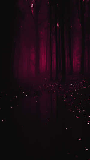 Mystical_ Magenta_ Forest_ Fog Wallpaper