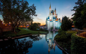 Mystical Magic Kingdom In The Evening Wallpaper