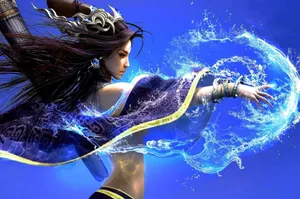 Mystical Magic Spell In Action Wallpaper