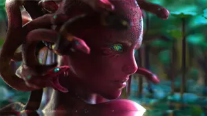 Mystical_ Medusa_ Portrait Wallpaper