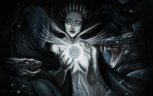 Mystical_ Medusa_with_ Serpents Wallpaper