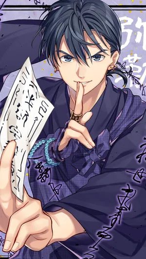 Mystical Miroku Illustration Wallpaper