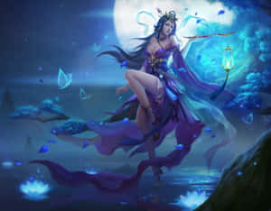 Mystical_ Moon_ Goddess_ Artwork Wallpaper