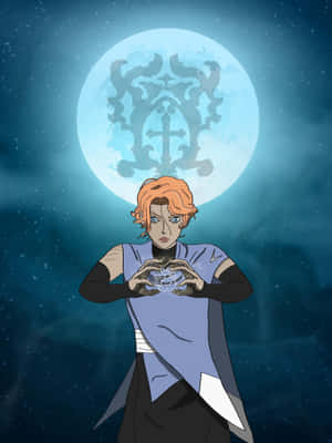 Mystical Moonlight Sypha Belnades Wallpaper