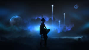 Mystical_ Moonlit_ Silhouette Wallpaper