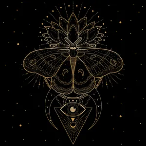 Mystical_ Moth_ Artwork Wallpaper