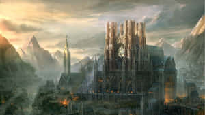 Mystical_ Mountain_ Cathedral Wallpaper