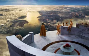 Mystical_ Mountain_ Summit_ Gathering Wallpaper