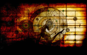 Mystical Occult Symbols Illuminated In Darkness Wallpaper