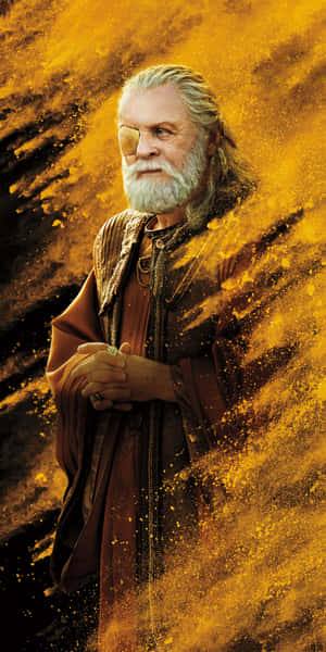 Mystical_ Odin_ Amidst_ Golden_ Dust.jpg Wallpaper