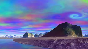 Mystical Psychedelic Sky Wallpaper