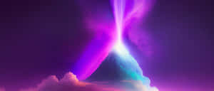 Mystical_ Purple_ Aura_ Mountain Wallpaper