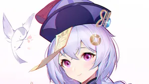 Mystical Qiqi From Genshin Impact Wallpaper