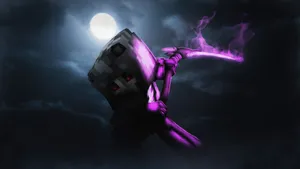 Mystical_ Robot_ Moonlight Wallpaper
