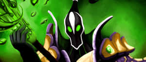 Mystical Rubick Conjuring An Arcane Spell In The Realm Of Dota 2. Wallpaper