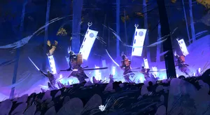 Mystical_ Samurai_ Night_ Battle.jpg Wallpaper
