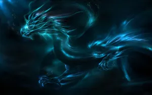 Mystical Sea Dragon Artwork Wallpaper