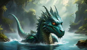 Mystical_ Sea_ Dragon_ Emergence.jpg Wallpaper