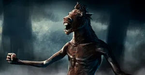 Mystical Shapeshifter In Full Transformation Wallpaper