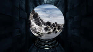 Mystical Snow Globe View Wallpaper