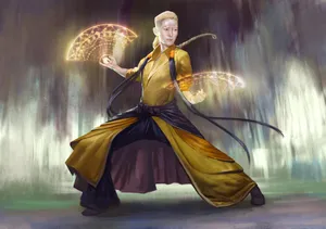 Mystical Sorcerer Artwork Wallpaper