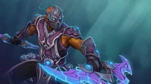 Mystical Sorcerer Performing Magic Wallpaper