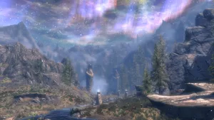 Mystical Sovngarde Skyline Wallpaper