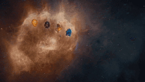 Mystical Space Stone In Cosmic Surroundings Wallpaper