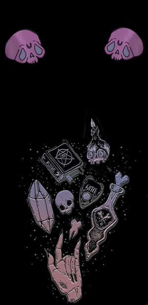 Mystical_ Spell_ Elements_ Vector_ Art Wallpaper