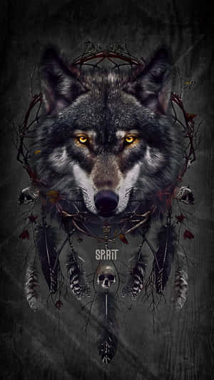 Mystical_ Spirit_ Wolf_ Artwork Wallpaper