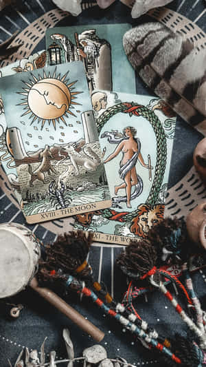 Mystical_ Tarot_ Cards_and_ Shamanic_ Tools.jpg Wallpaper