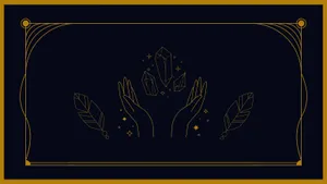 Mystical Tarot Crystalsand Hands Wallpaper