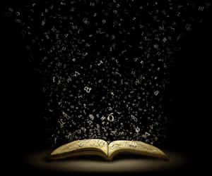 Mystical_ Tome_ Emanating_ Magic Wallpaper