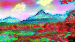 Mystical Trippy Sky Adventure Wallpaper