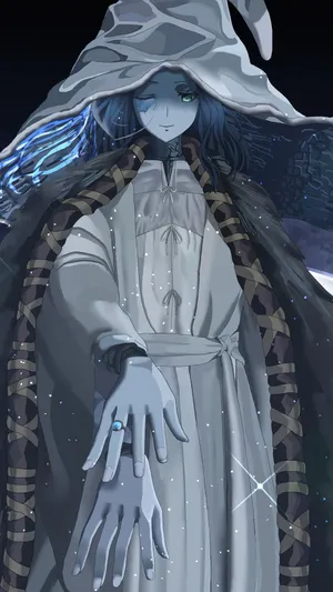 Mystical_ Witch_ Under_ Starlight Wallpaper