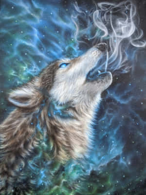 Mystical_ Wolf_ Astral_ Howl.jpg Wallpaper