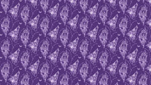 Mystical Wolf Pattern Wallpaper