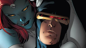 Mystique Hugging Cyclops Wallpaper