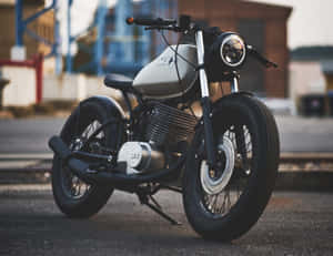 Mz Motorcycle In Vintage Style. Wallpaper