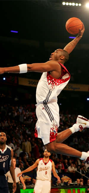 N B A All Star Athletic Dunk Wallpaper