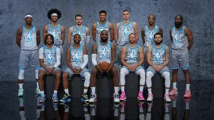 N B A All Star Team Portrait2023 Wallpaper