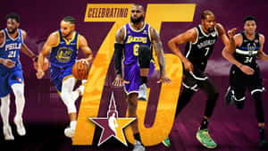 N B A All Star75th Anniversary Celebration Wallpaper