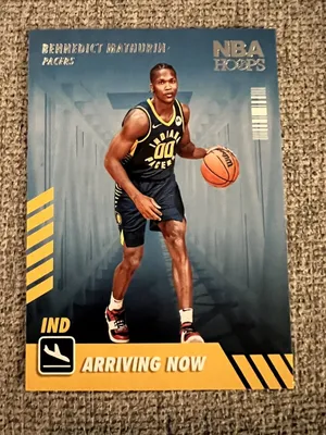 N B A Hoops Card Benedict Mathurin Arriving Now Wallpaper